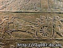 рис 2. каменный барельеф с изображение лошадей, фото, фотография
